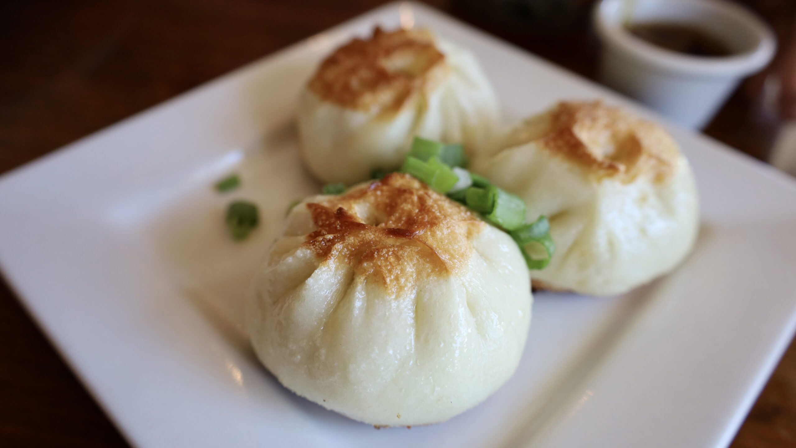 pan-fried pork bao at Spicy Girl Szechuan in Midtown