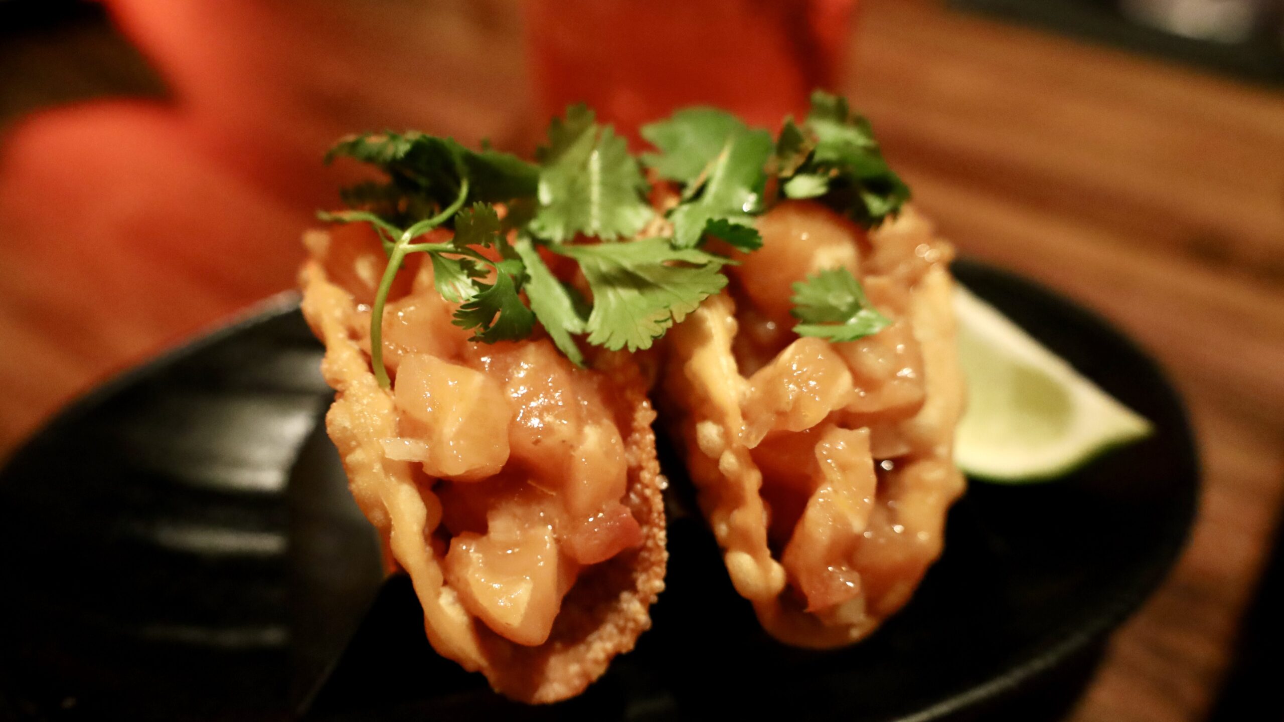 Ahi salmon tacos at JINYA Ramen Bar